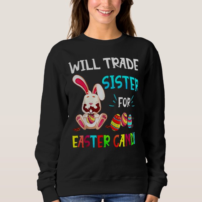 Bunny Eat Chocolate Eggs wird Handelsregister für  Sweatshirt (Vorderseite)