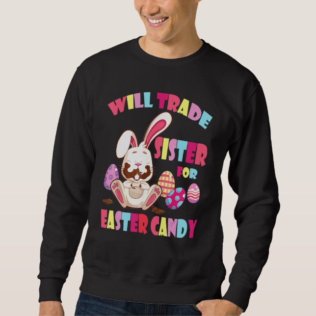 Bunny Eat Chocolate Eggs wird Handelsregister für  Sweatshirt (Vorderseite)