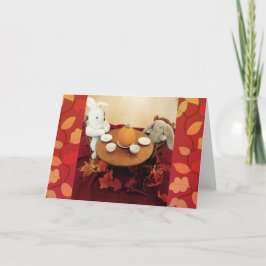 Bunny Erntedank Feiertagskarte
