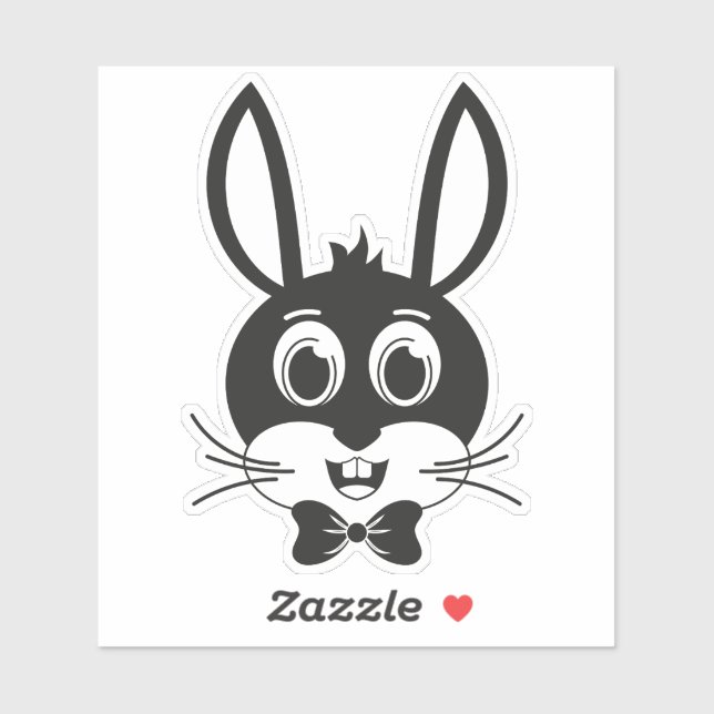 Bunny Face Boy-32886 Aufkleber (Blatt)