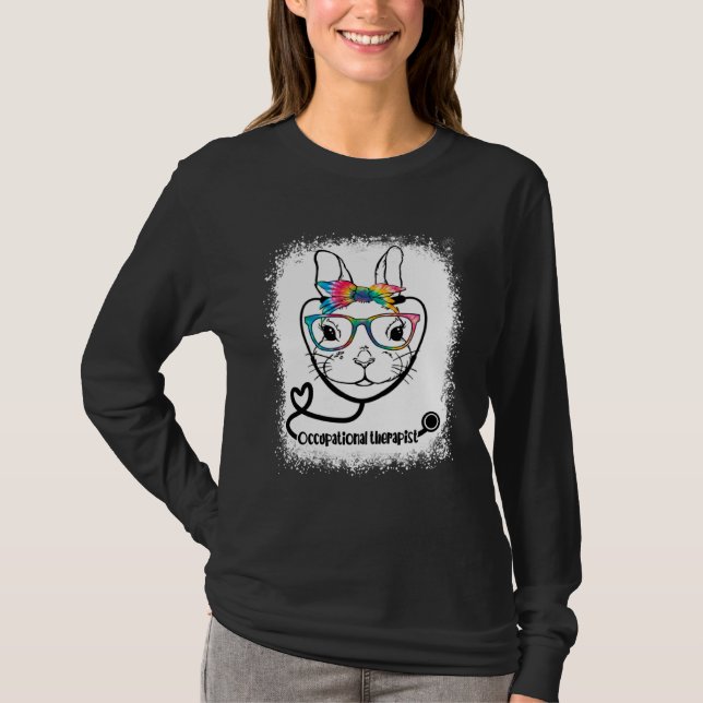 Bunny Face Occupational Therapist Glasses Nurse Ea T-Shirt (Vorderseite)