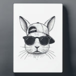 Bunny Face with Sunglasses Cap Easter Day for Boys Fotoplatte<br><div class="desc">Bunny Face with Sunglasses Cap Easter Day for Boys Men Kids T-Shirt_1</div>