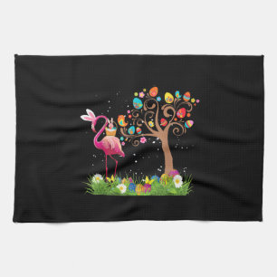 Bunny Flamingo Oster 2021   Niedliche Flamingo Lie Geschirrtuch