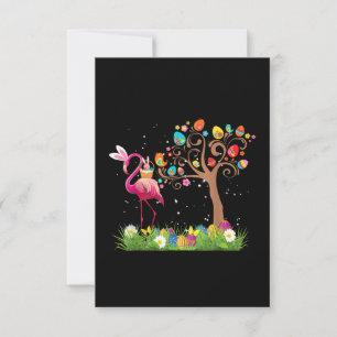 Bunny Flamingo Oster 2021 Niedliche Flamingo Lie RSVP Karte
