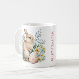 Bunny & Floral Egg Kaffeetasse