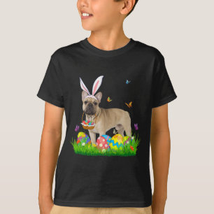 Bunny French Bulldog mit Eierkörbchen Osterhuntin T-Shirt