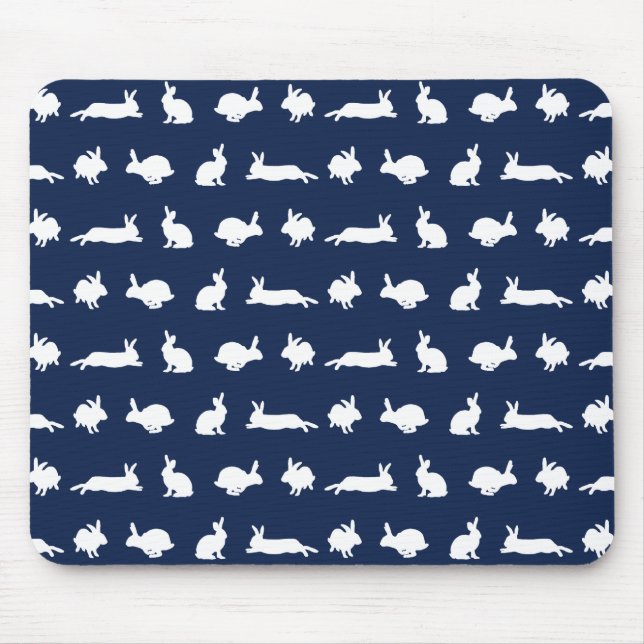 Bunny Frenzy Mousemat (Marine) Mousepad (Vorne)