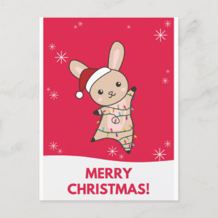 Bunny frohe Weihnachten Winter Tiere Rabbits