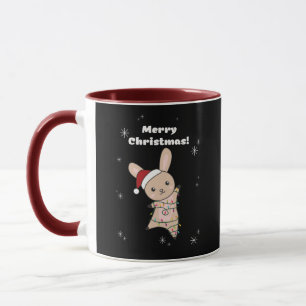 Bunny Frohe Weihnachten Wintertiere Kaninchen Tass Tasse
