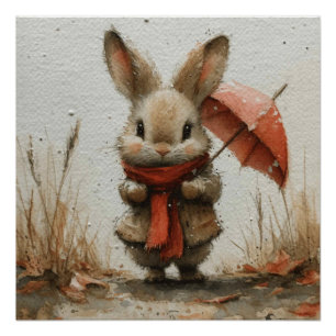 Bunny Frolics: Ein bisschen Whimsy Bunny Poster