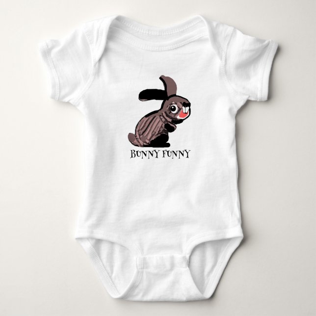 Bunny Funny Baby Strampler (Vorderseite)