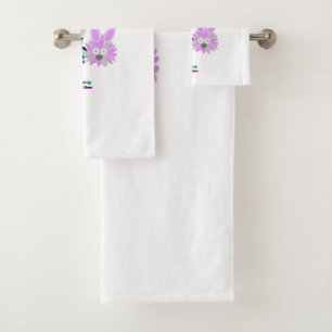 Bunny Fuzzies Badezimmer Handtuch Set
