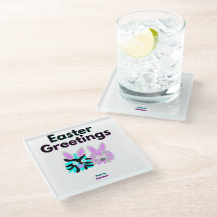 Bunny Fuzzies Glass Untersetzer