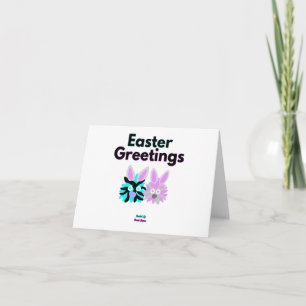 Bunny Fuzzies Horizontal Kleine Grußkarte Karte