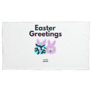 Bunny Fuzzies King Size Pillowcase Kissenbezug