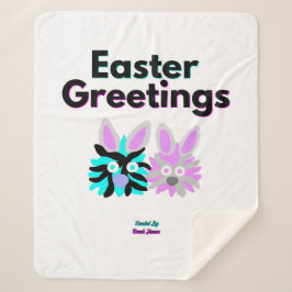 Bunny Fuzzies Medium Sherpa Blanket Sherpadecke