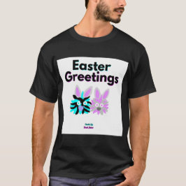 Bunny Fuzzies Men's Black Basic T Shirt