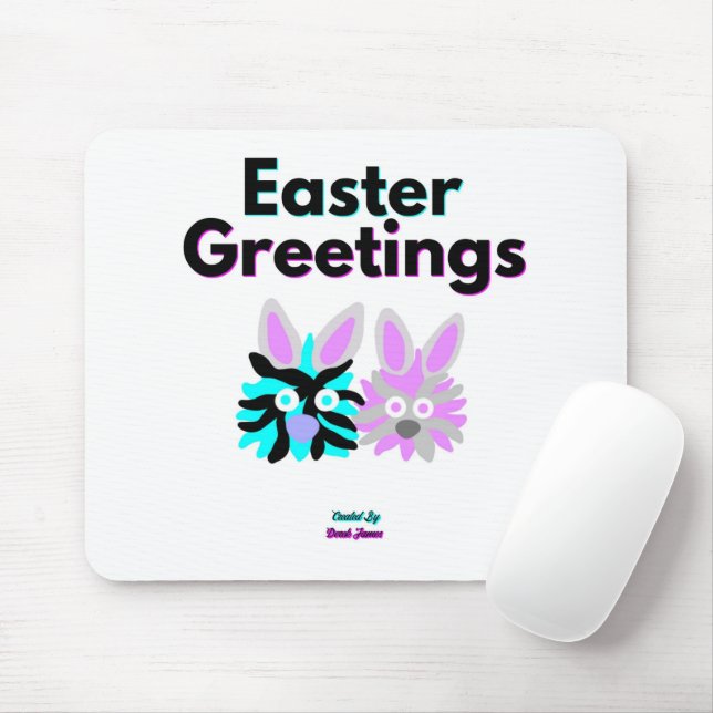 Bunny Fuzzies Mouse Pad Mousepad (Mit Mouse)