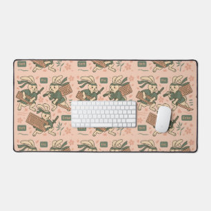 Bunny Gamer Tastatur Samurai  Schreibtischunterlage