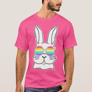 Bunny Gay Pride Lgbtq Bunny Rainbow Sonnenbrille H T-Shirt