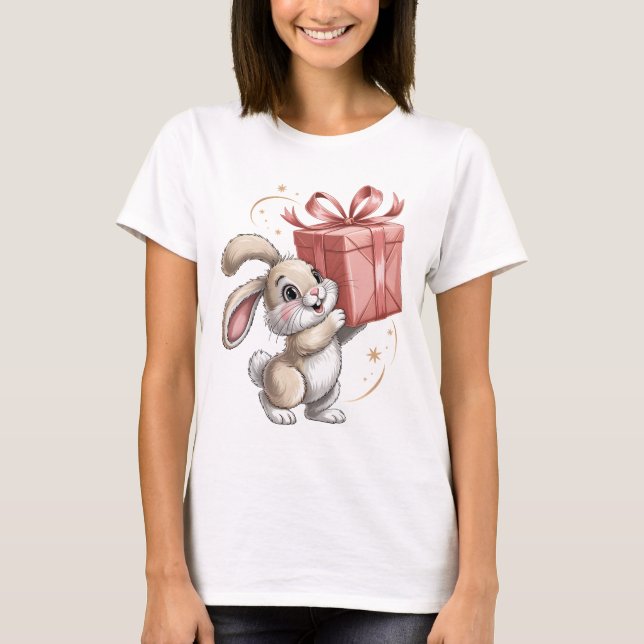 Bunny Gift Fumble T-Shirt (Vorderseite)