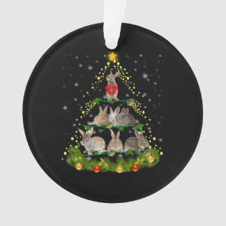 Bunny Gift | Weihnachtsbaumleuchte des Kaninchens Ornament