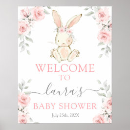 Bunny Girl Begrüßungszeichen Poster