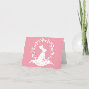 Bunny Girls Baby Dusche Vielen Dank Hinweis Dankeskarte