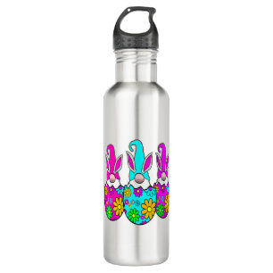 Bunny Gnome Hug Easter Eggs Hunting Happy Easter D Edelstahlflasche