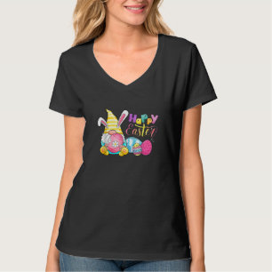 Bunny Gnome Rabbit Eggs Jagd glückliche Osterfeier T-Shirt