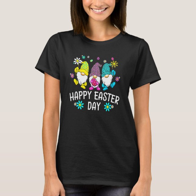 Bunny Gnome Squad Rabbit Eggs Jagd glückliche Oste T-Shirt (Vorderseite)