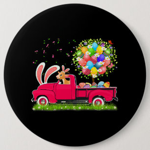 Bunny Goat Riding Lieferwagen LKW Ostereier Tree F Button