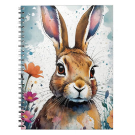 Bunny Hare unter den Blume | Notizbuch Notizblock