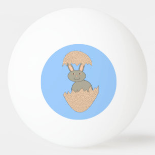 Bunny Hatching von Egg Weird Ping Pong Ball Tischtennisball
