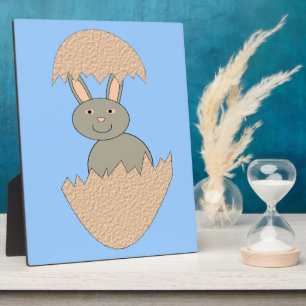 Bunny Hatching von Egg Weird Plaque Fotoplatte