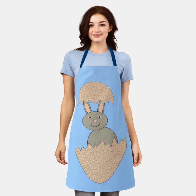 Bunny Hatching von Egg Weird Schürze (Getragen)