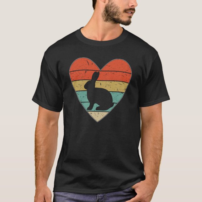 Bunny Heart Rabbit Year 2023 Easter Egg Love Rabbi T-Shirt (Vorderseite)