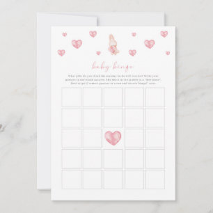 Bunny Heart Valentine Baby Dusche Bingo Spiel