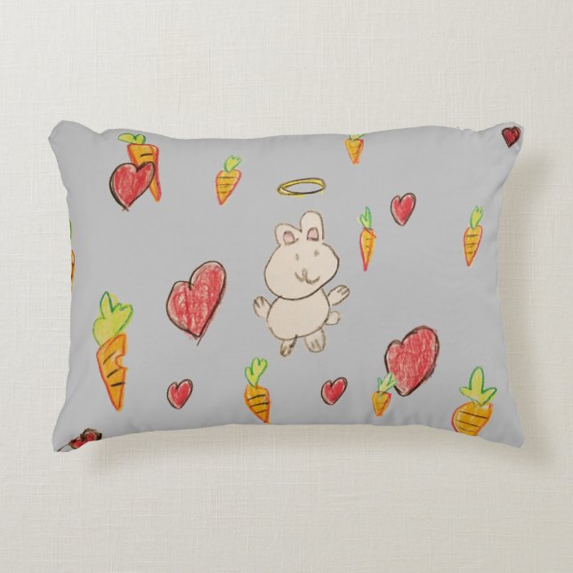 BUNNY HEAVEN - Kissen (gebürstetes Polyester) (Vorderseite)