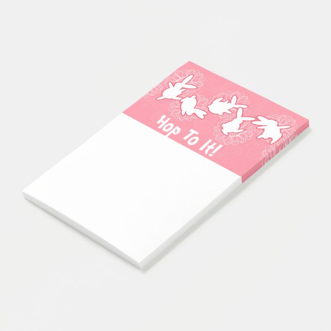 Bunny Hop To It Post-it-Notizblock Post-it Klebezettel (angewinkelt)
