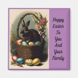 Bunny in Ostern Basket Magnet