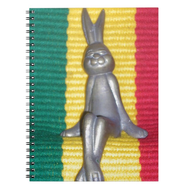 Bunny in Rasta Colors: Eine Touch von Groovy Notizblock (Vorderseite)