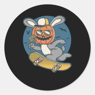 Bunny Jump Skate Runder Aufkleber