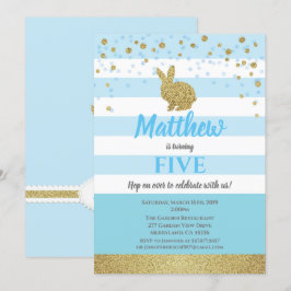 Bunny Jungen Geburtshaus Einladung jedes Alters bl