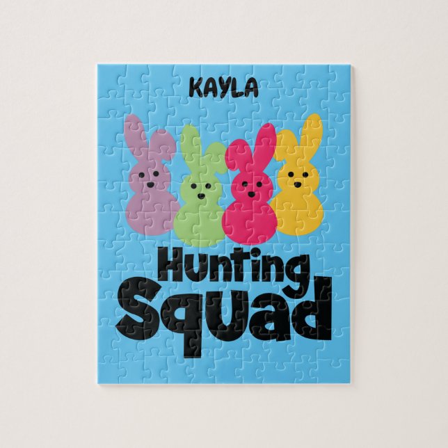 "BUNNY JUNTING SQUAD" PUZZLE PERSONALISIERT. (Vertikal)