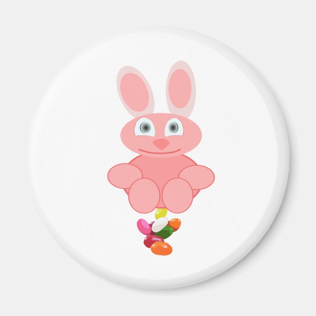 Bunny Kack Jelly Beans Magnet (Vorne)
