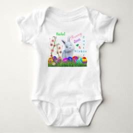 Bunny Kisses Oaster wünscht Personalisierten Babyn Baby Strampler