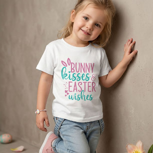 Bunny Kisses Osterfeiern T - Shirt für Girls