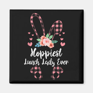 Bunny Leopard Hoppiest Mittagessen Lady Ever Oster Magnet
