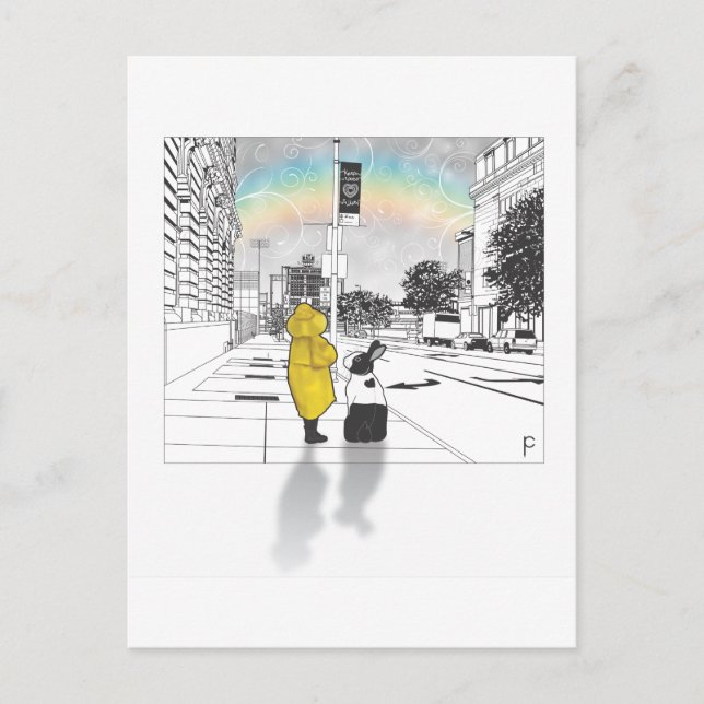 BUNNY LIEBE POSTKARTE (Vorderseite)